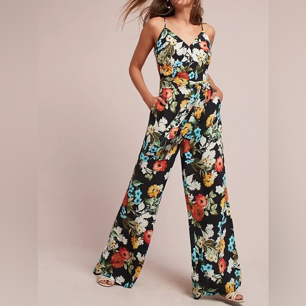 Anthropologie Yumi Kim Floral Jumpsuit XS